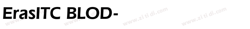ErasITC BLOD字体转换